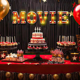 Movie Night Decorations 6.3 Movie Light up Letters Sign Decor