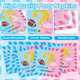 96Pcs Gender Reveal Party Supplies Touchdown or Tutus Gender Reveal