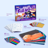 Klever Kits Outer Space Foil Art Kit for Kids - Arts & Crafts