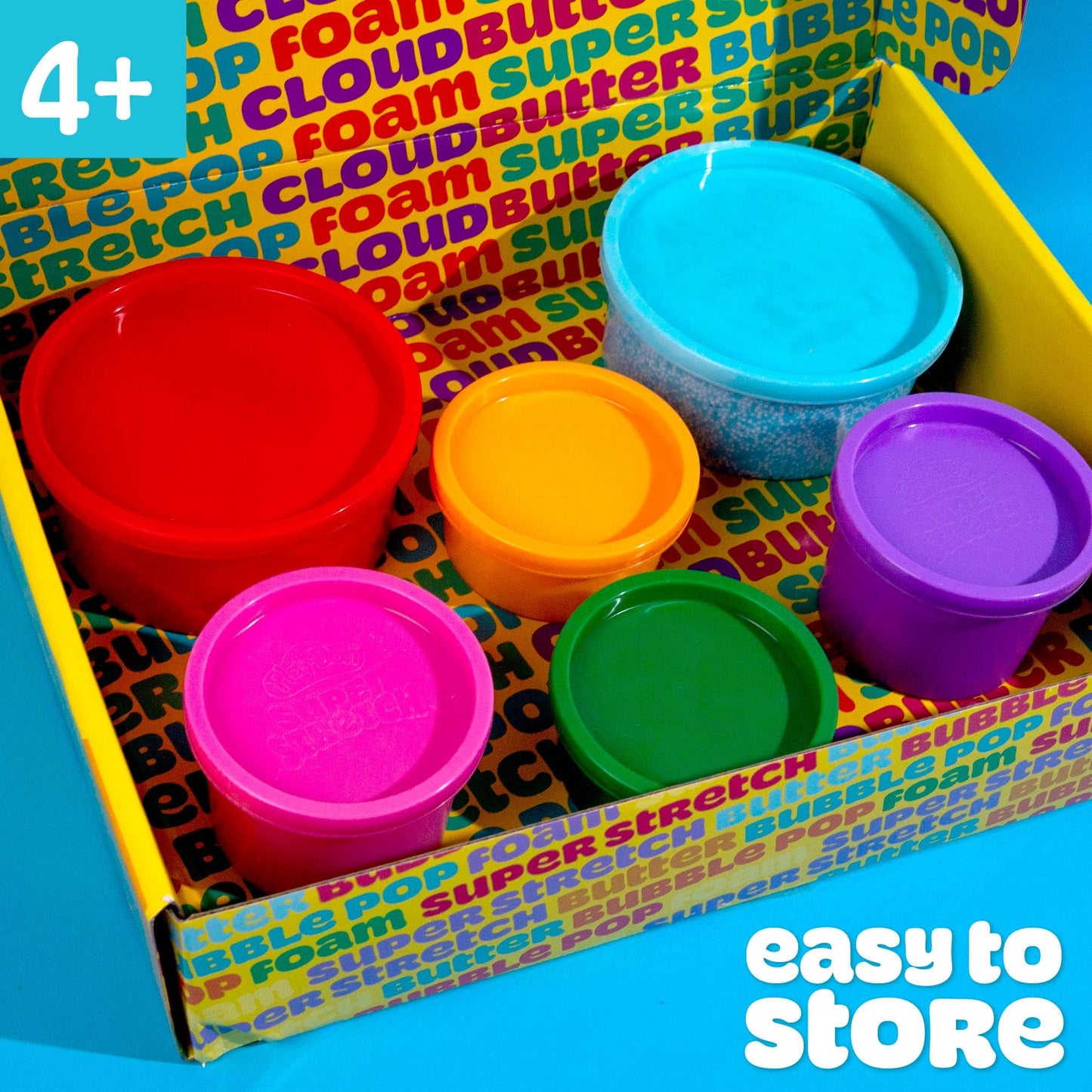 Play-Doh Scented Slime Variety Pack, 6-Pack Variety, Super Stretch,
