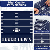 25 Guests Cowboys Football Party Plates and Napkins Supplies