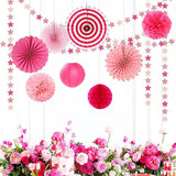 Hot Pink Rose Gold Party Decorations Garland 62ft Twinkle Little