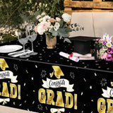 2Pack Graduation Decorations 2026, 108" X 54" Graduation Tablecloth,