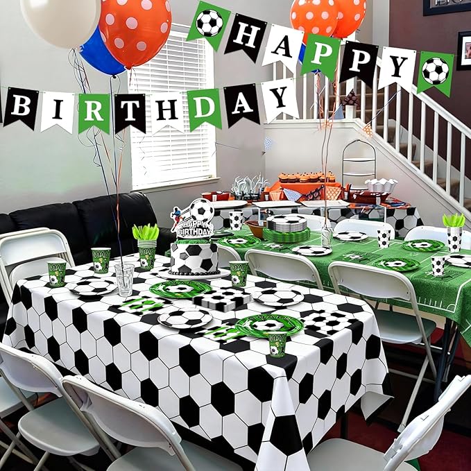 187 PCS Soccer Party Decorations Kit Football Birthday Party