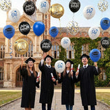 HILAVO Blue and Black Graduation Balloons 2026 Graduation Decoration