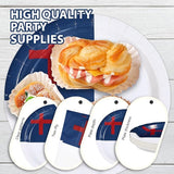 96Pcs Easter Decorations Christian Jesus Flag Plates and Napkins