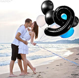 KatchOn, Giant Black Number 9 Balloon - 40 Inch | Foil 9 Birthday