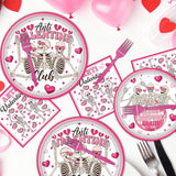 Valentines Day Plates and Napkins Party Decorations 96PCS Anti