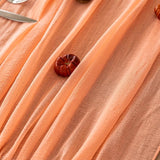 Keketoarrange 6pcs Fresh Salmon Cheesecloth Table Runner Valentines