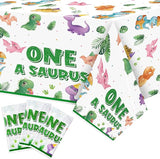 Dinosaur 1st Birthday Party Tablecloths 3Pcs One A Saurus Party