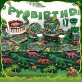177 Pcs Dinosaur Birthday Party Supplies 25 Guest Dinosaur Theme