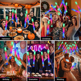 Wellent 155 Foam Glow Sticks Bulk, Foam Light Up Sticks, Bulk Glow