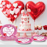 50Pcs Happy Galentine's Day Party Oval Plates 11 Inch Large