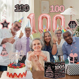 100th Birthday Decorations for Women 32PCS 100th Birthday Party