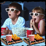 50Pcs Halloween Party Supplies Movie Night Paper Snack Trays Happy