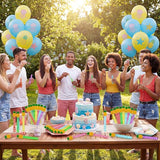 24 Pcs Pineapple Mini Bubble Wands Tropical Cartoon Ocean Theme Party