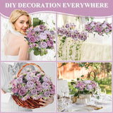 8 Bundles Artificial Peonies Flowers Boho Faux Flowers Arrangements #6