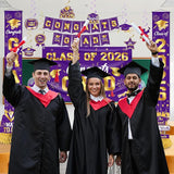 Graduation Decorations 2026 Purple and Gold Graduation Party Decor