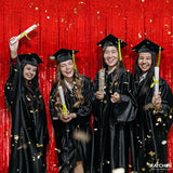 KatchOn, XtraLarge Red Streamers Backdrop - 3.2x8 Feet, Pack of 2 |