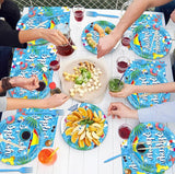 Splish Splash 96Pcs Bash Tableware Set Pool Party Plates Napkins