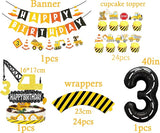 black Construction 3rd Birthday Party Supplies Dump Truck 3rd