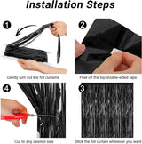 2 Pack 2026 Graduation Party Decorations, 3.28 FT x 7.05 FT Black