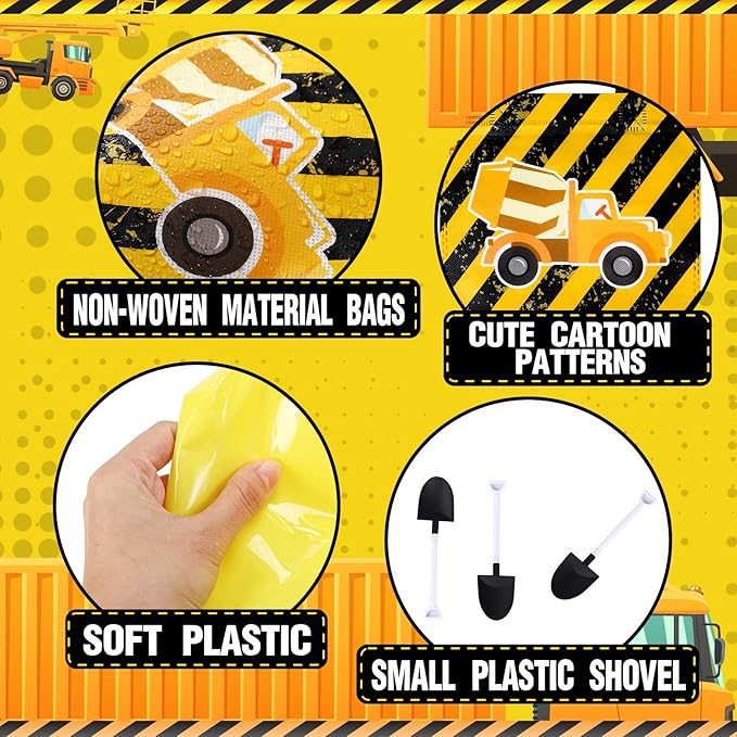 148 Pcs Construction Birthday Party Supplies Include 12 Construction