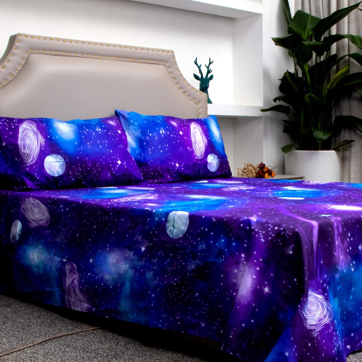 Bedlifes Galaxy Outer Space Sheet Set, Galaxy Themed, 3 pcs Including