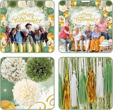 Sage Green Retirement Party Decorations Happy Retirement Banner Foil