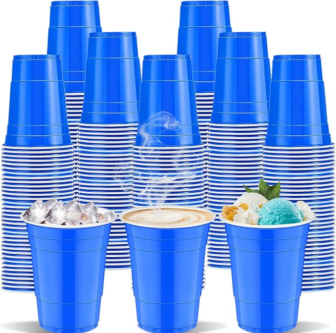120 Pcs Blue Plastic Cups Gender Reveal plastic Disposable cups 12 oz