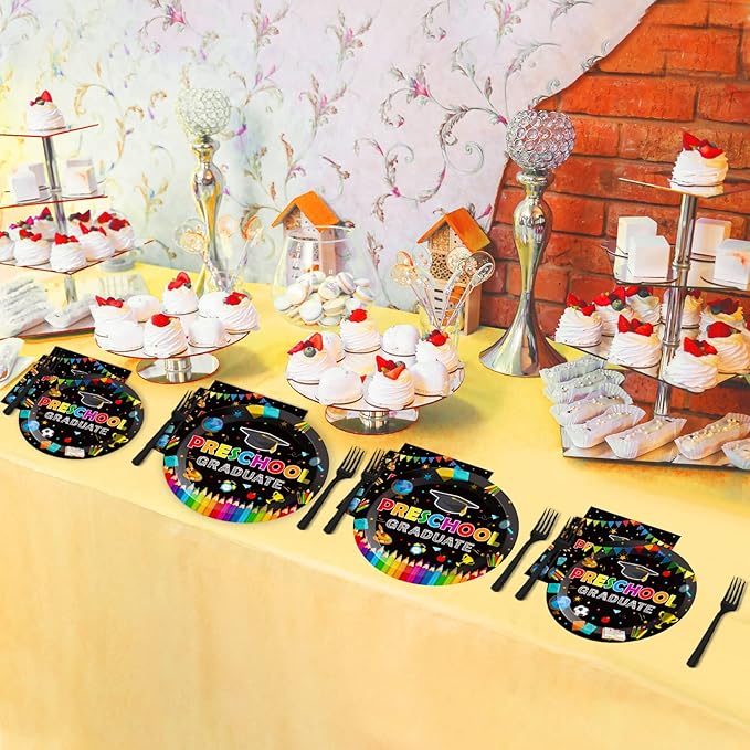 Preschool Graduation Party Supplies Pre-K Grad Tableware Set