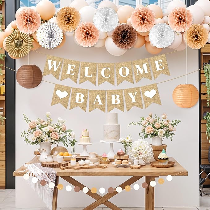 Boho Baby Shower Decorations 15 Pcs Gender Neutral Baby Shower