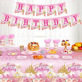 172 Pcs Princess Birthday Party Supplies Serves 24 Include Castle