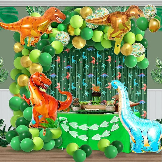 95pcs Dinosaur Birthday Party Decorations for Boys Jungle Safari