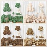 Amandir 153pcs Sage Green Brown Balloon Garland Arch Kit, Different