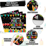 96Pcs Pre K Graduation Party Paper Plates and Napkins So Long Pre K