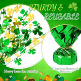 6 Pcs St Patrick's Day Party Centerpiece Shamrock Foil Spray Table