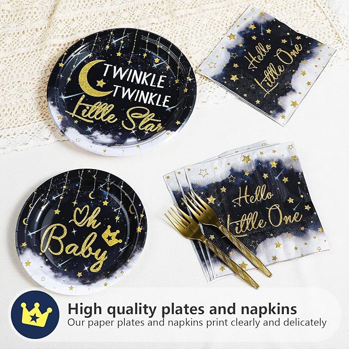 Twinkle Twinkle Little Star Decorations 96Pcs Gender Reveal Party