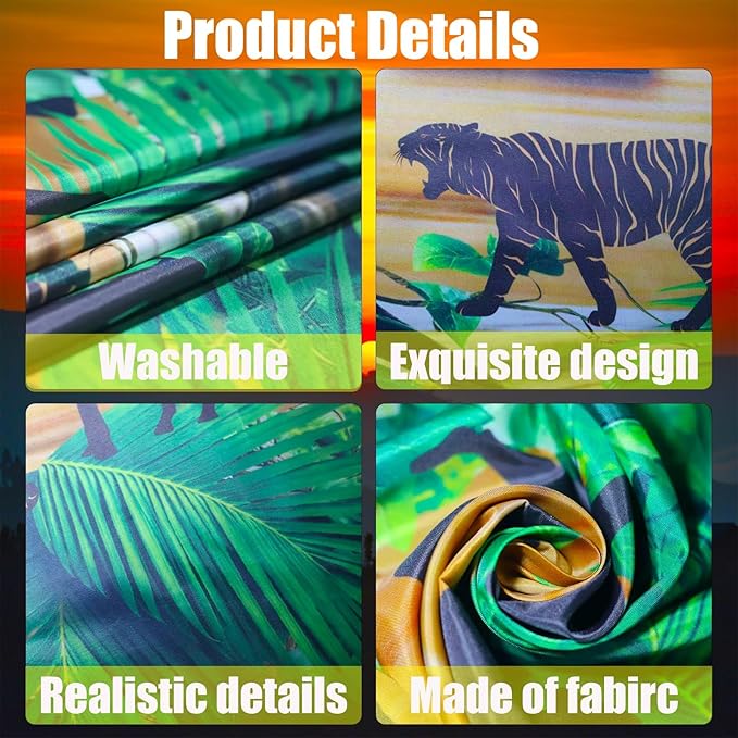 Jungle Animals Birthday Party Decorations Safari Porch Banner