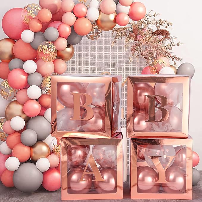 Valentine's Day Balloon Box with Letters Gift Box for Romantic