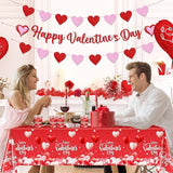 Valentine's Party Decorations 196 Pcs Valentines Plates and Napkins