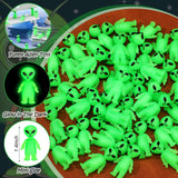 120 Pcs Mini Alien Figures Glow in The Dark Small Little