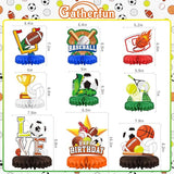 Sports Themed Party Decorations Kit Honeycomb Centerpiece for Sports