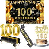 100th Birthday Decorations Men Women with 100th Birthday Banner