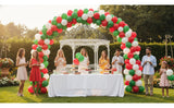 KADBANER White Red Green Balloons,100 Pack 12 Inch Latex Balloons,for