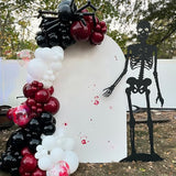 Halloween Balloon Arch Kit Bloody Balloons Garland Black and Red