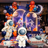 4 Pcs Large 30" Astronaut Cardboard Cutouts, Space Birthday