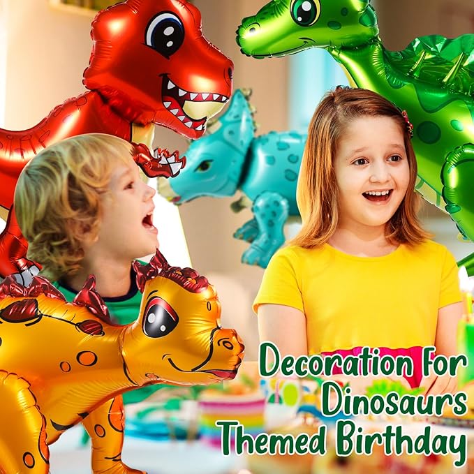 10 Pack Large Dinosaur Balloons for Birthday Party Decor 22 35 in