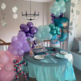 Togvu Mermaid Party Balloon Set, 60 Packs 12 Inches Metallic Purple