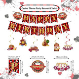 Casino Theme Party Decorations for Men Women Las Vegas Party